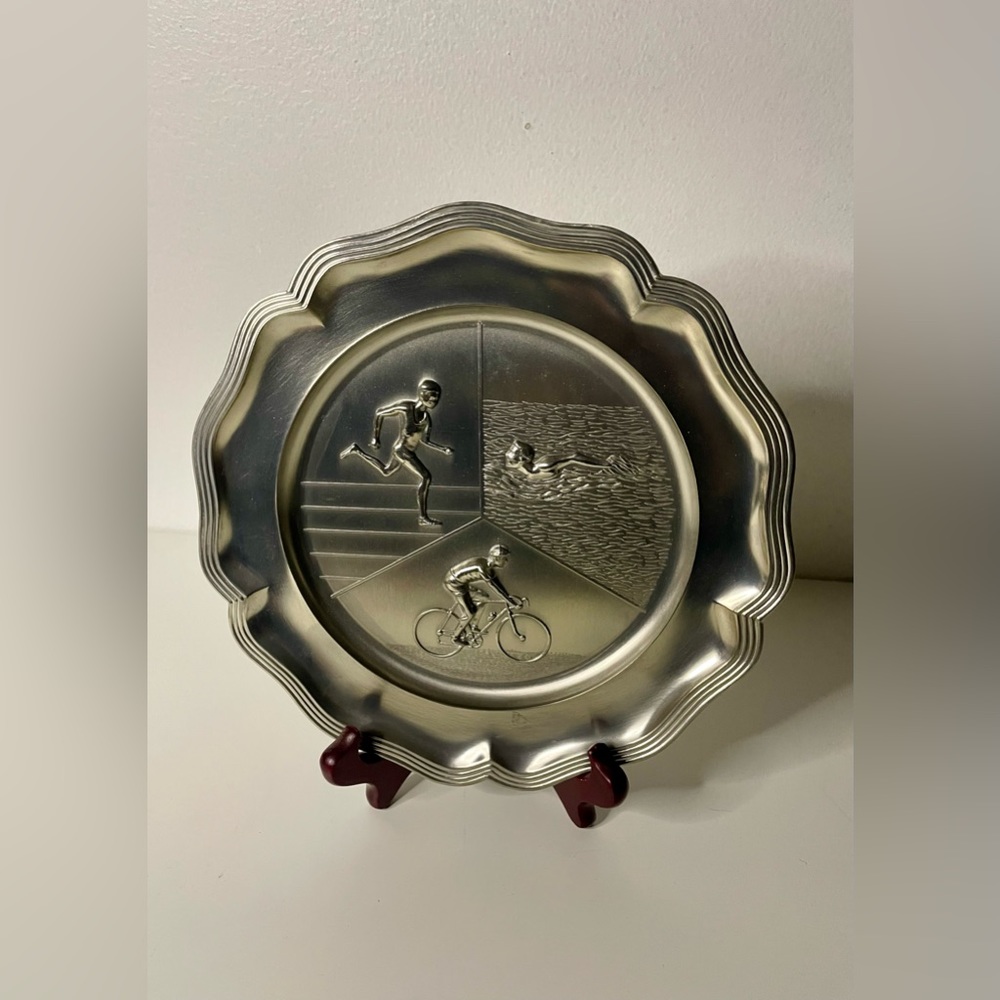 Vintage Sport Pewter Stamped ETAINFIN 93% in Box